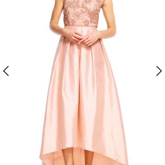 Adrianna Papell hi&low top beaded long Gown - Picture 2 of 10